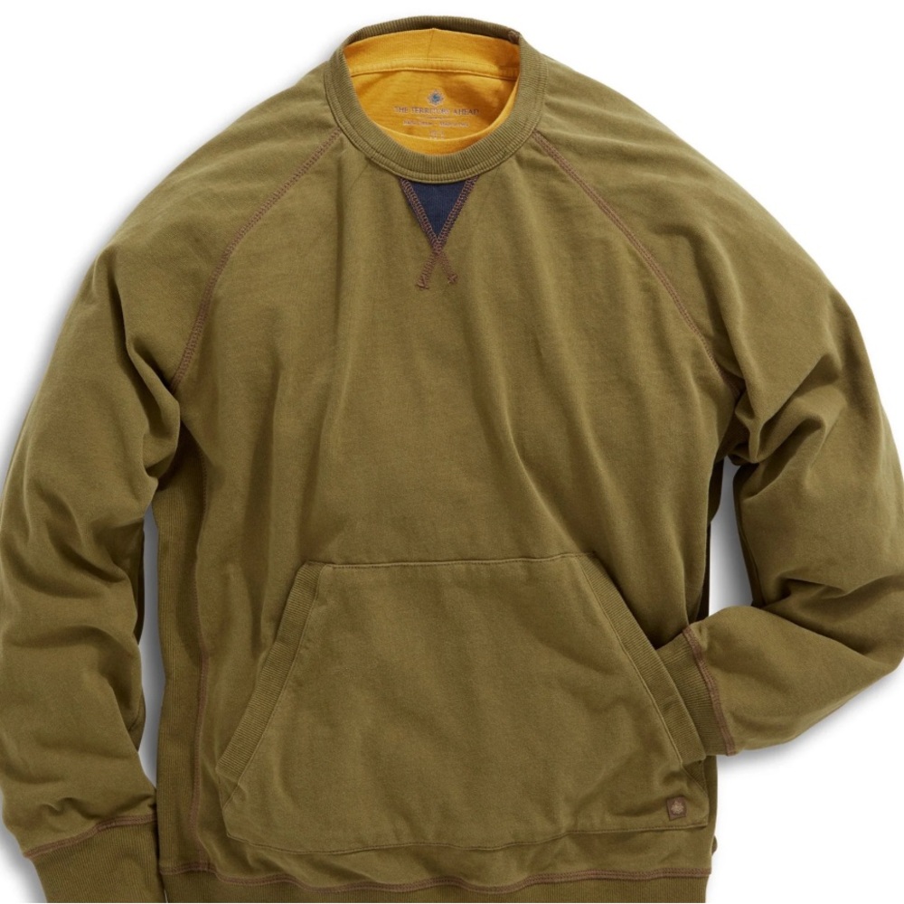 The Territory Ahead Apex Heavyweight Sweatshirt – Olive – Size M